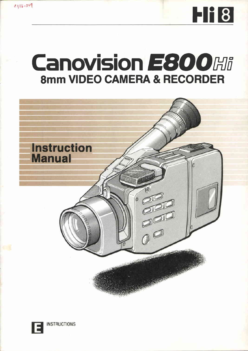 Canon E800 User Manual | 79 pages