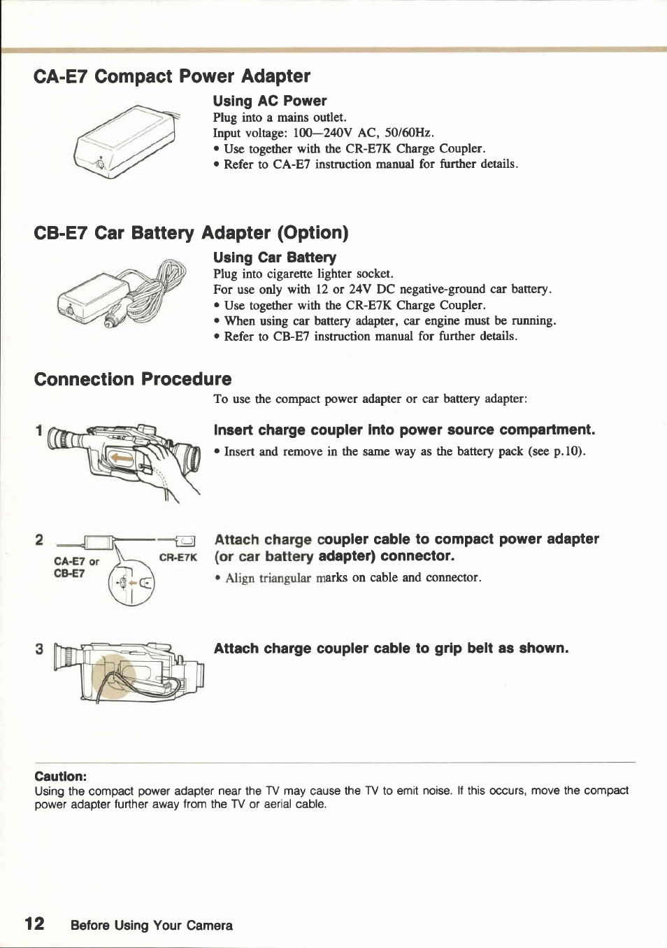 Charging battery pack | Canon E800 User Manual | Page 24 / 79