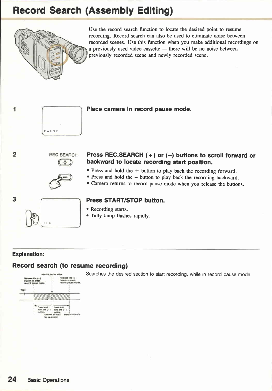 Video cassette notes, Video cassette erasure prevention switch, About backlighting | Canon E800 User Manual | Page 36 / 79