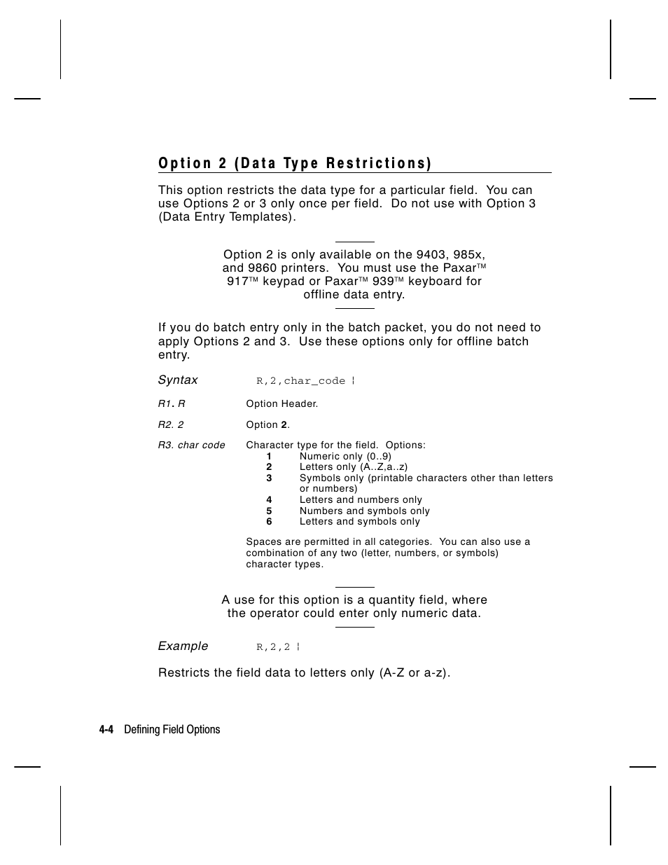 Paxar Monarch 9850 User Manual | Page 112 / 322