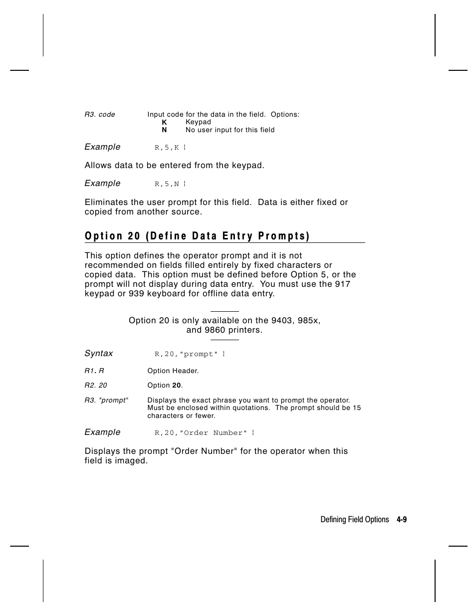 Paxar Monarch 9850 User Manual | Page 117 / 322