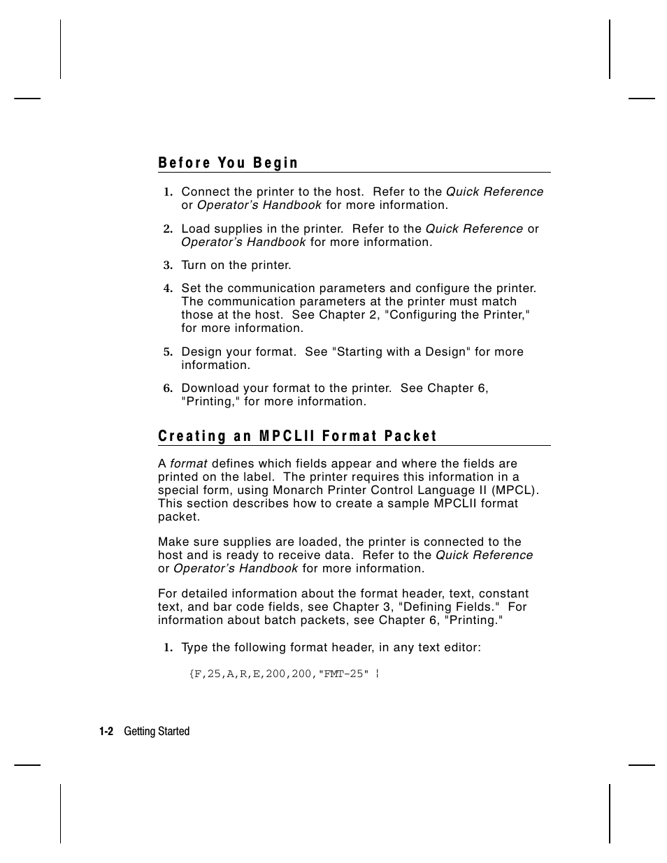 Paxar Monarch 9850 User Manual | Page 14 / 322