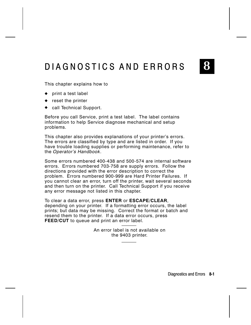 Paxar Monarch 9850 User Manual | Page 191 / 322