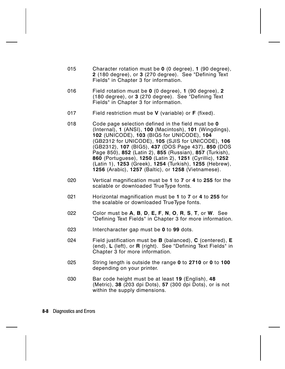 Paxar Monarch 9850 User Manual | Page 198 / 322