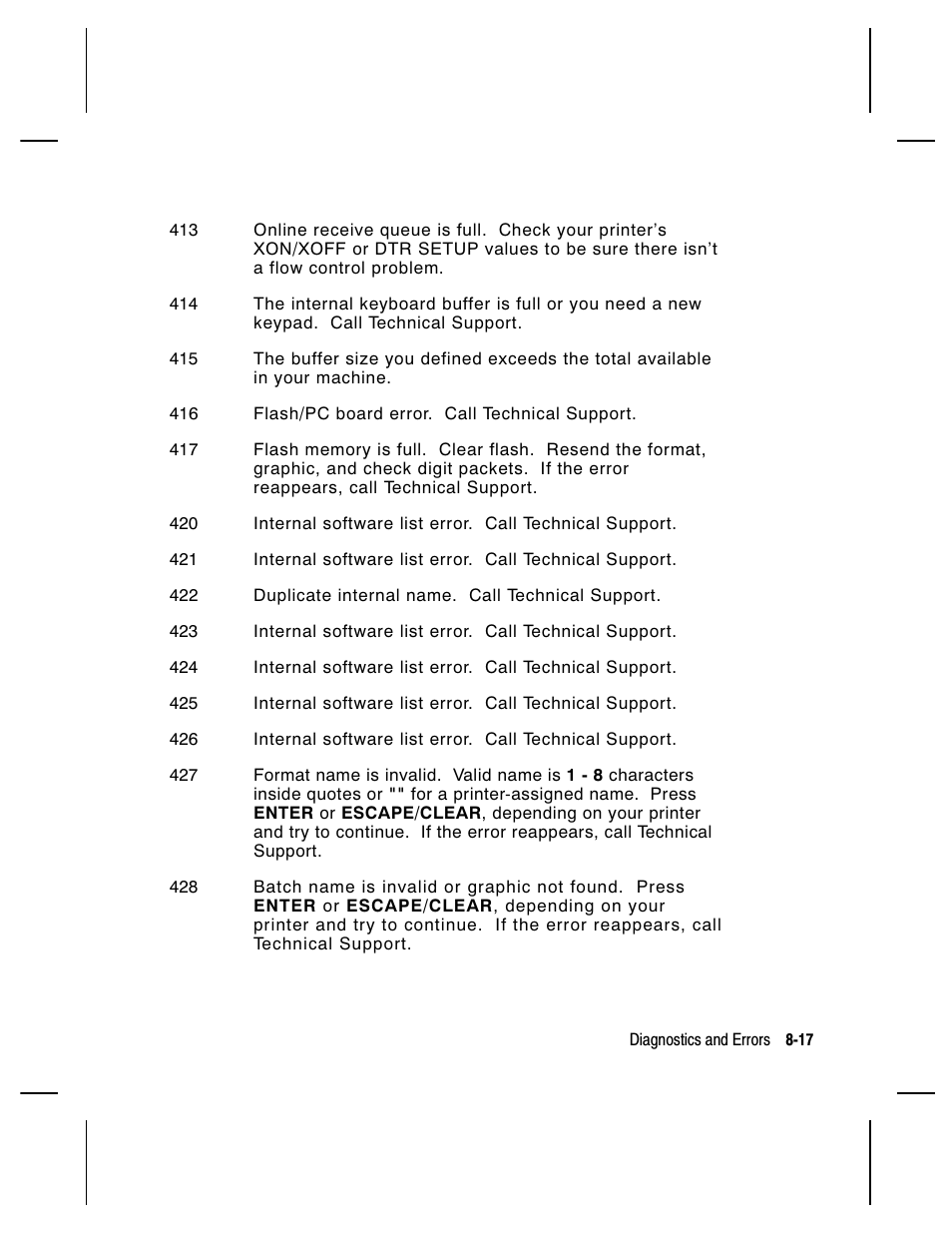 Paxar Monarch 9850 User Manual | Page 207 / 322