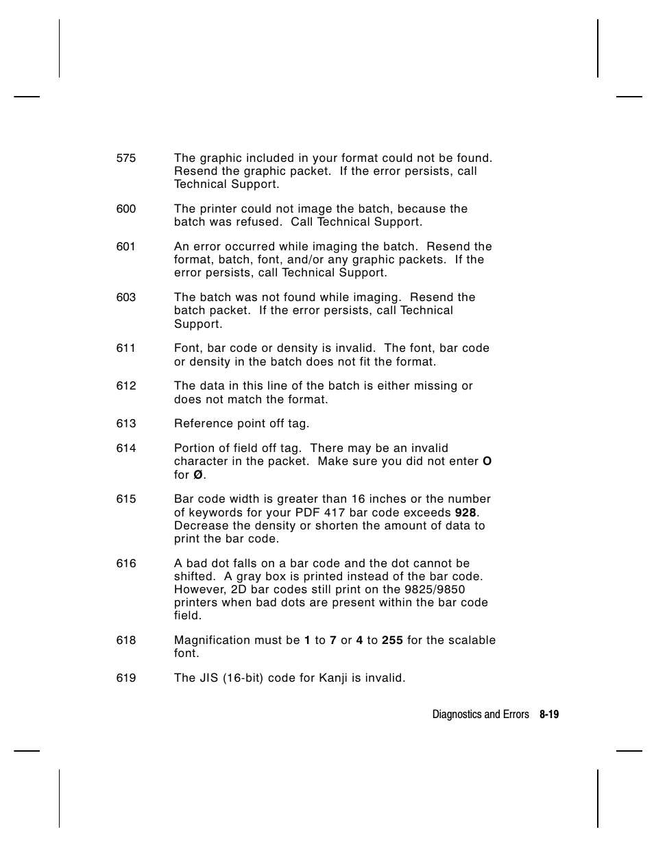 Paxar Monarch 9850 User Manual | Page 209 / 322