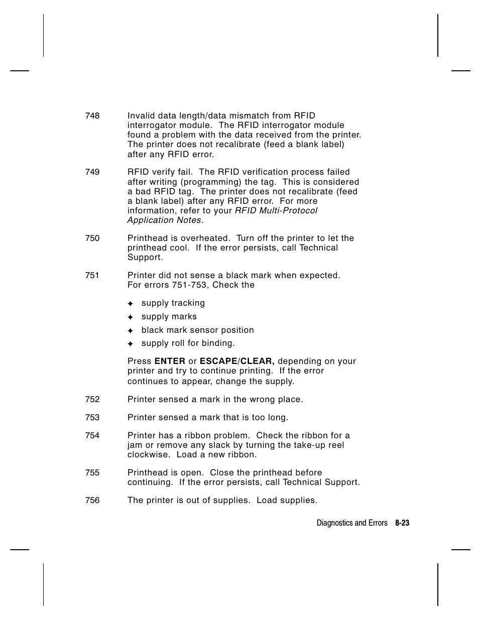 Paxar Monarch 9850 User Manual | Page 213 / 322