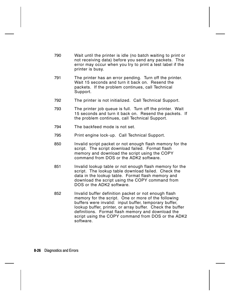 Paxar Monarch 9850 User Manual | Page 216 / 322