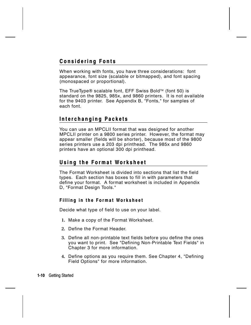 Paxar Monarch 9850 User Manual | Page 22 / 322