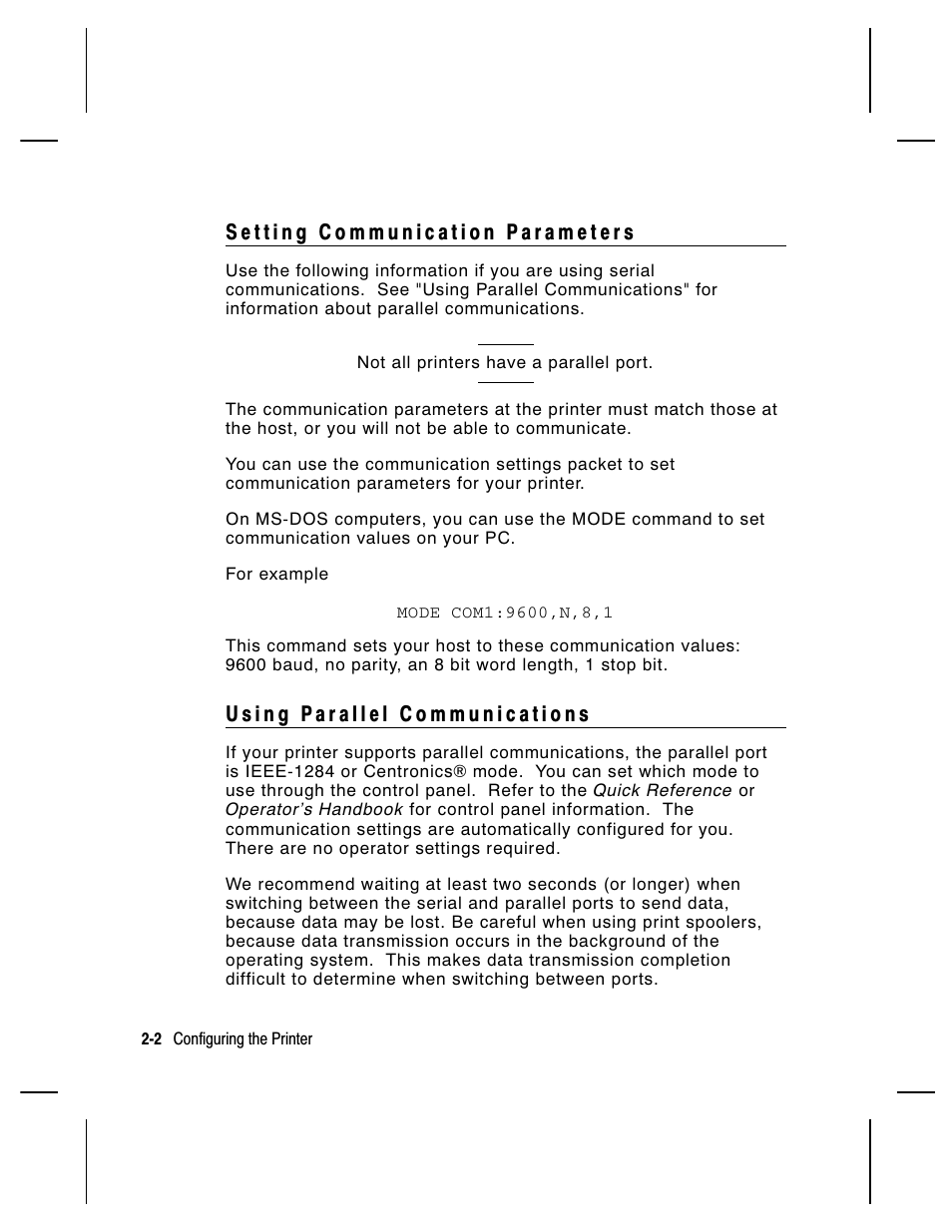 Paxar Monarch 9850 User Manual | Page 24 / 322