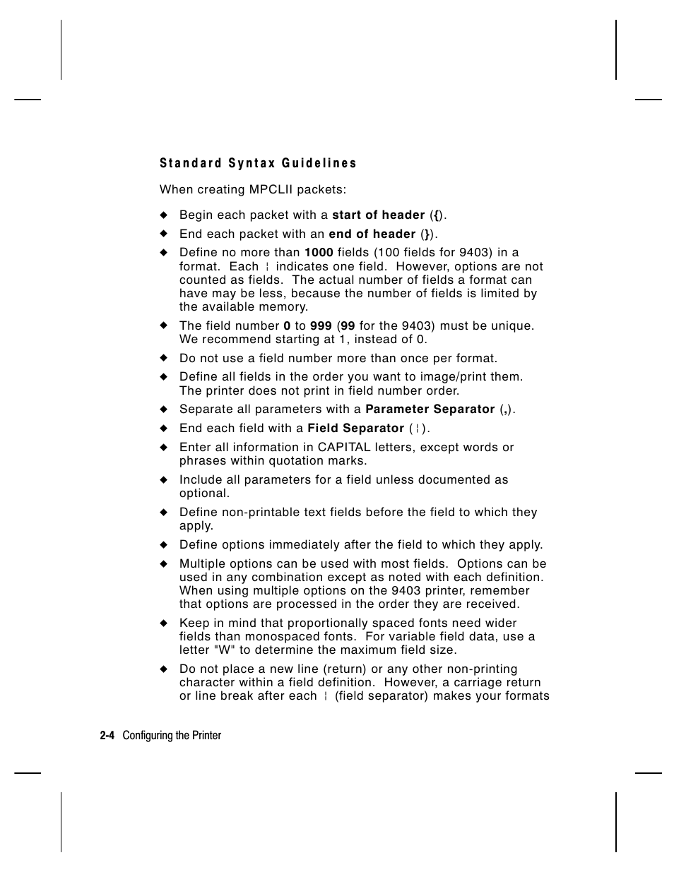 Paxar Monarch 9850 User Manual | Page 26 / 322