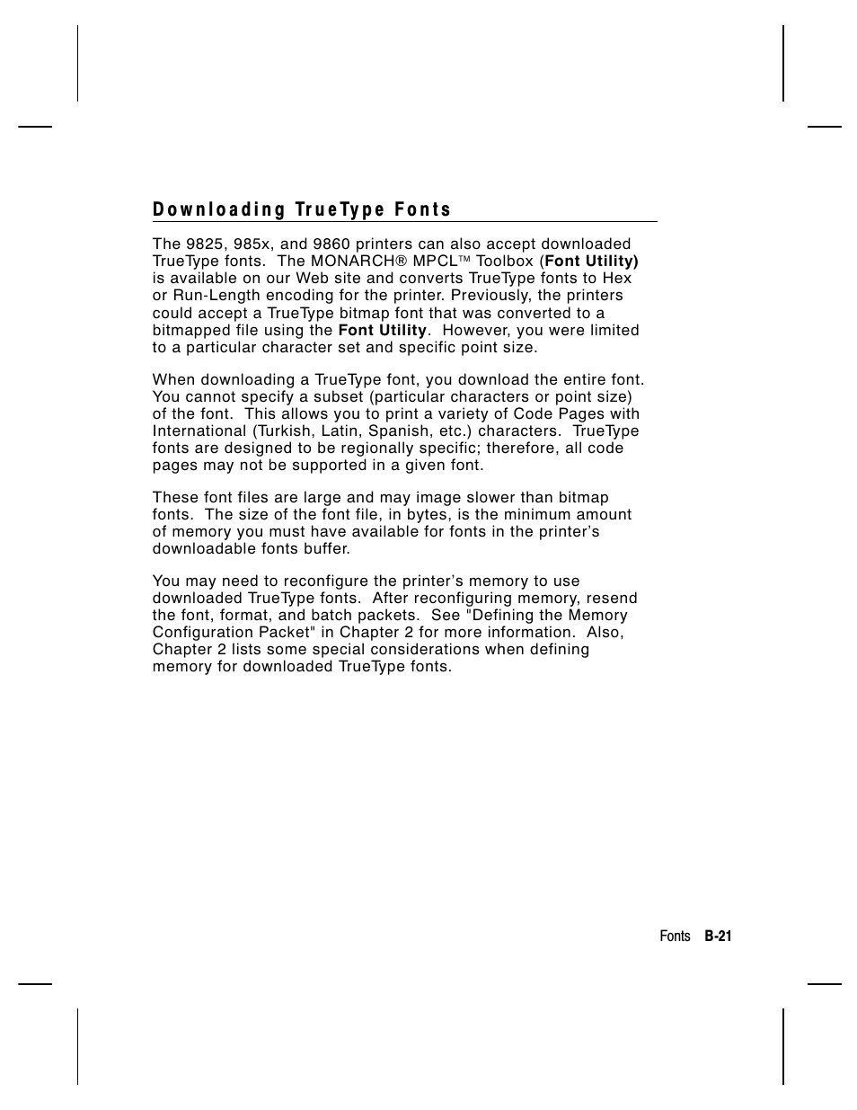 Paxar Monarch 9850 User Manual | Page 265 / 322