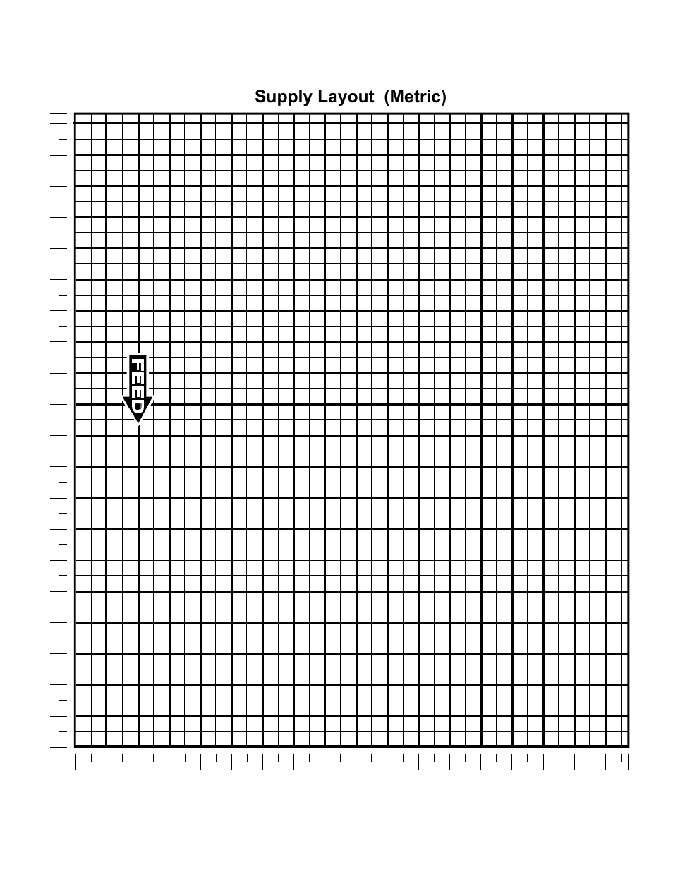 Supply layout (metric) | Paxar Monarch 9850 User Manual | Page 296 / 322