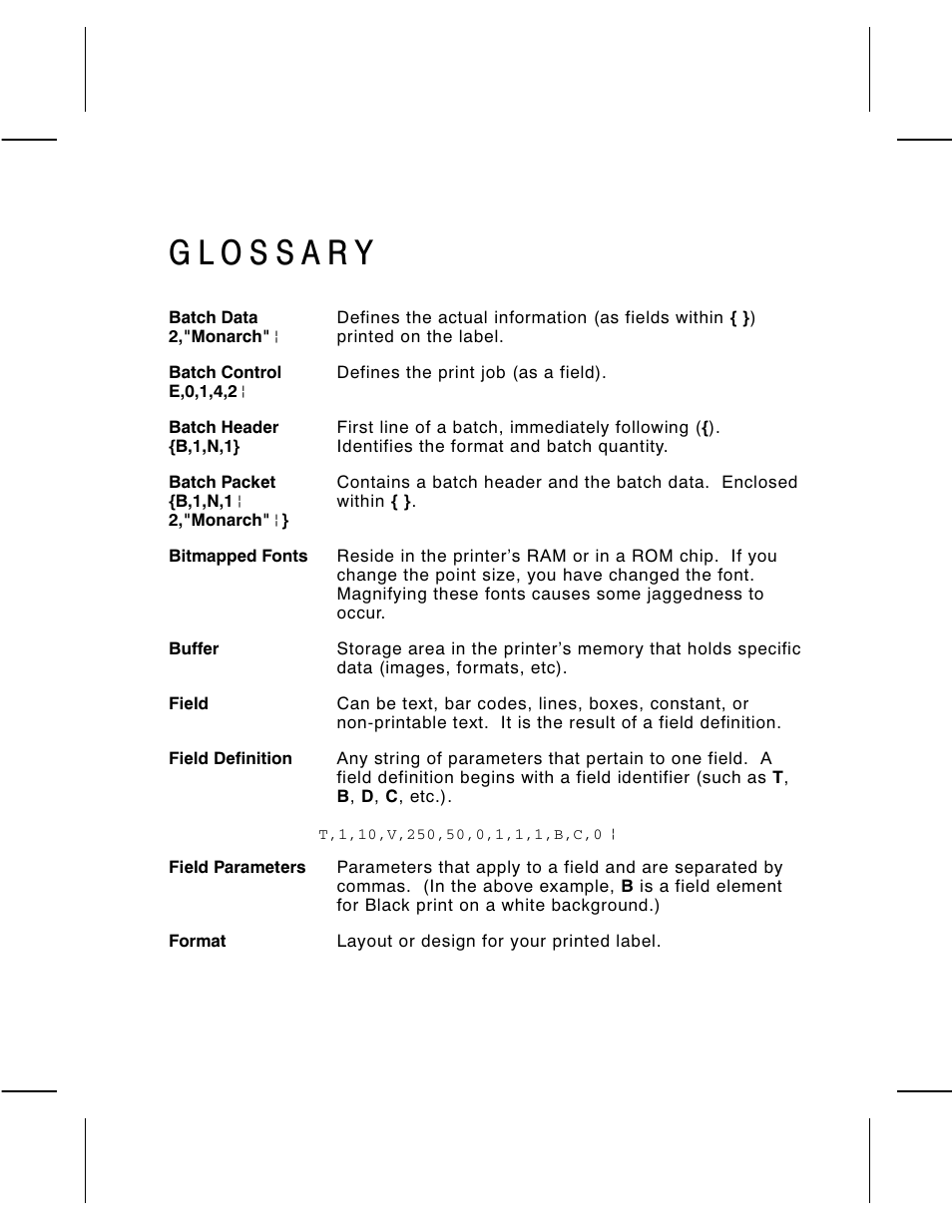 Paxar Monarch 9850 User Manual | Page 305 / 322