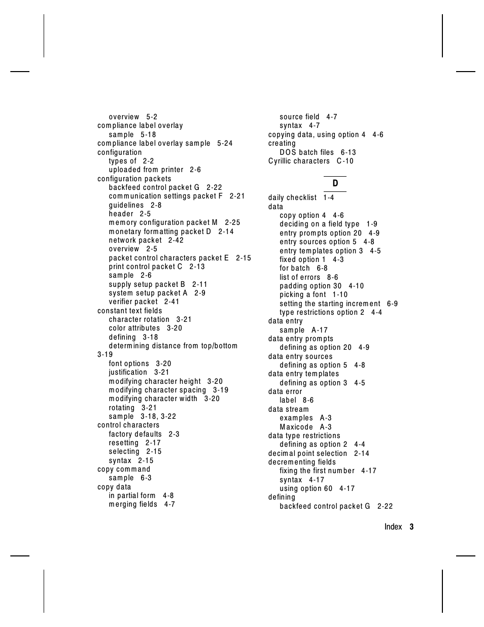 Paxar Monarch 9850 User Manual | Page 309 / 322