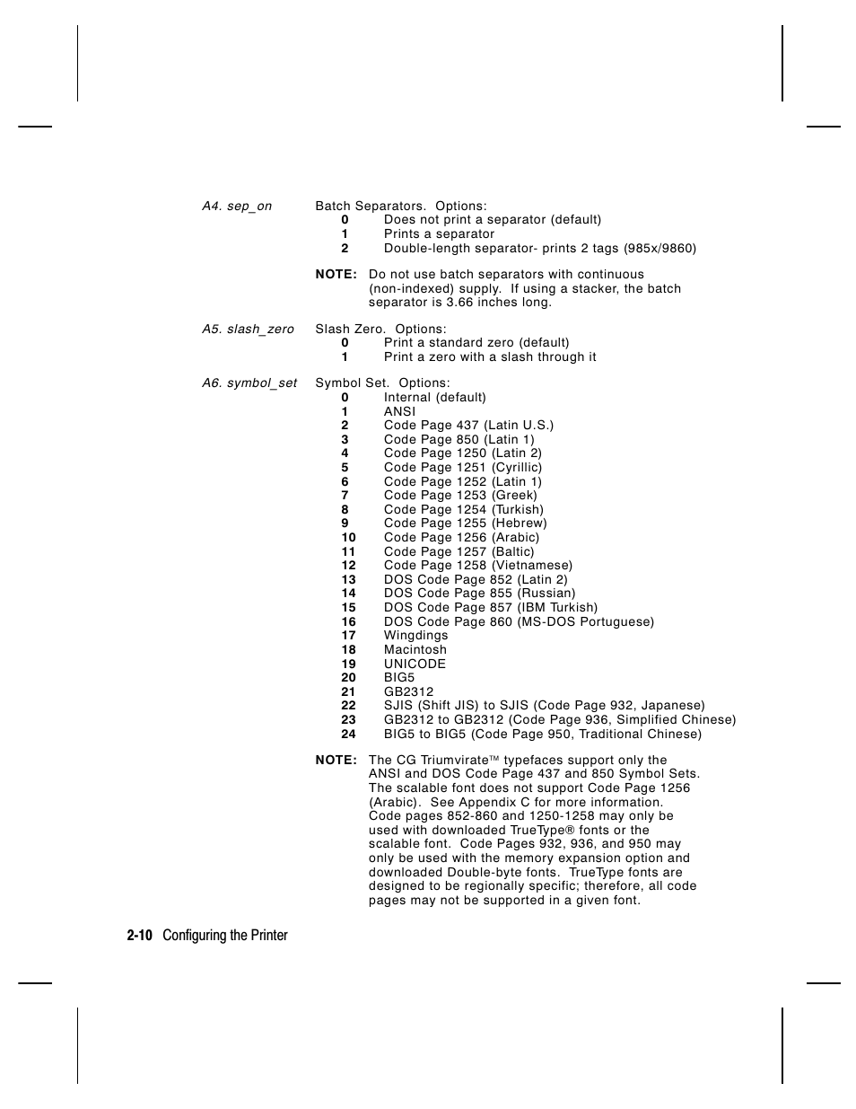 Paxar Monarch 9850 User Manual | Page 32 / 322