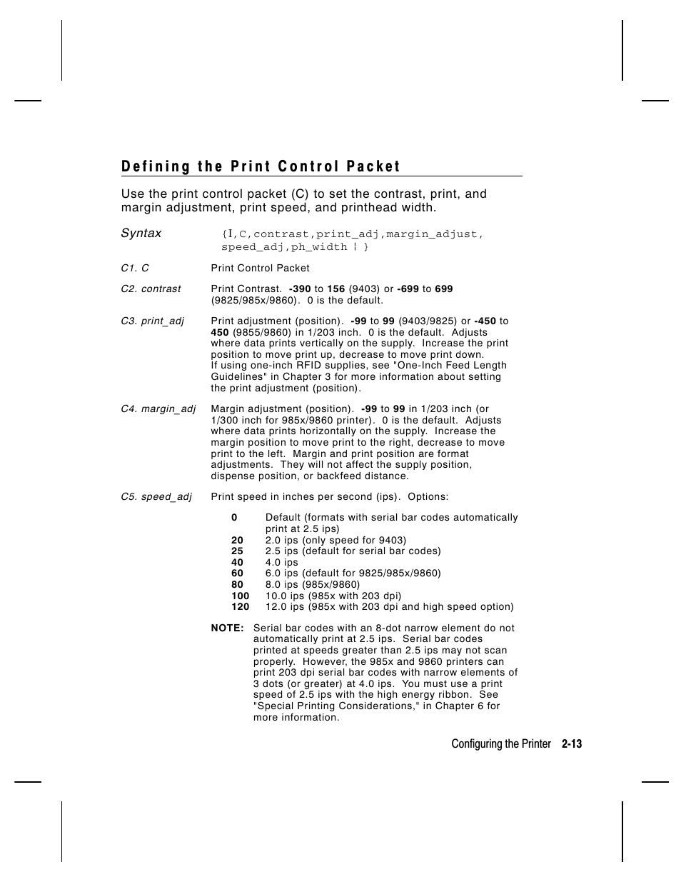 Paxar Monarch 9850 User Manual | Page 35 / 322