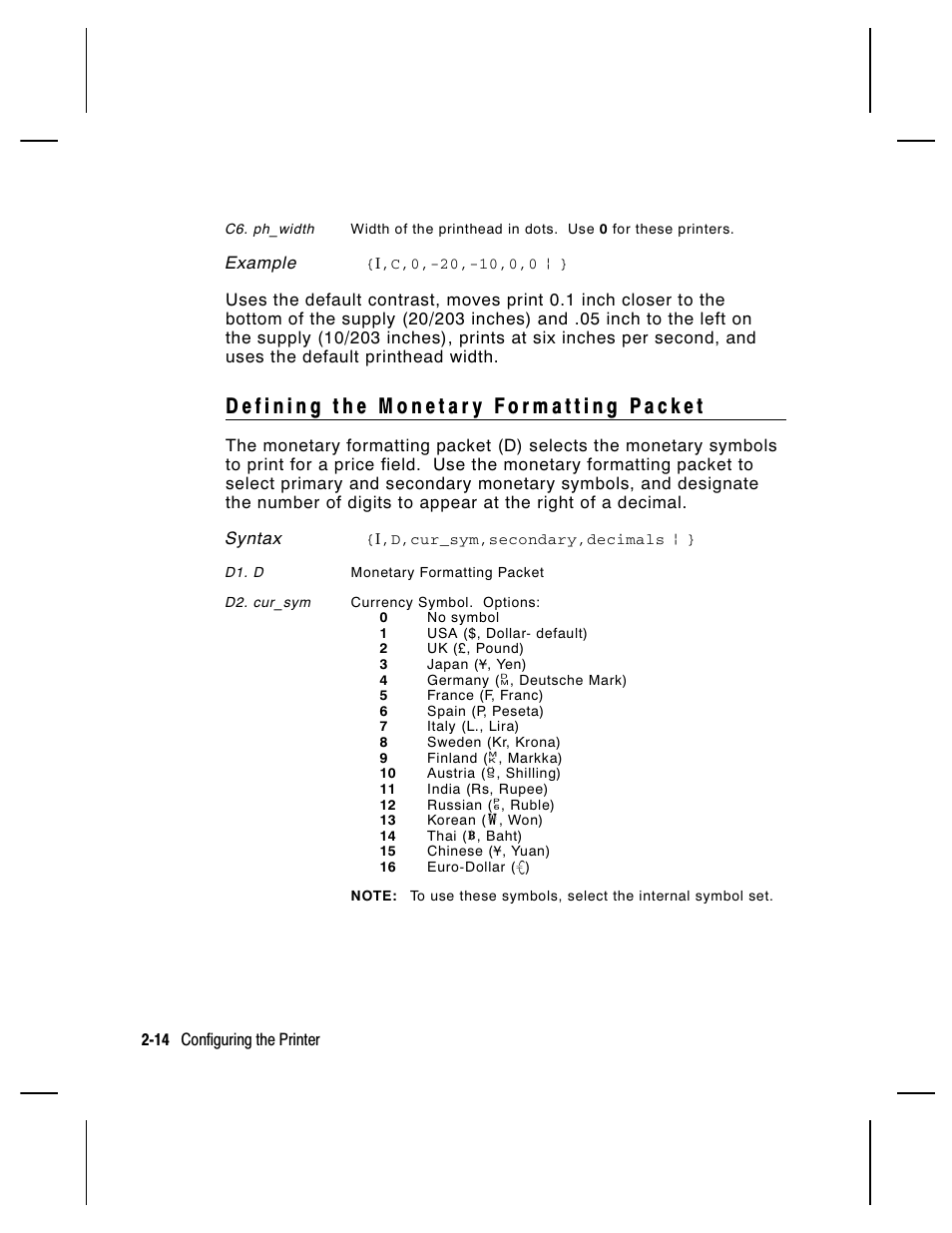 Paxar Monarch 9850 User Manual | Page 36 / 322