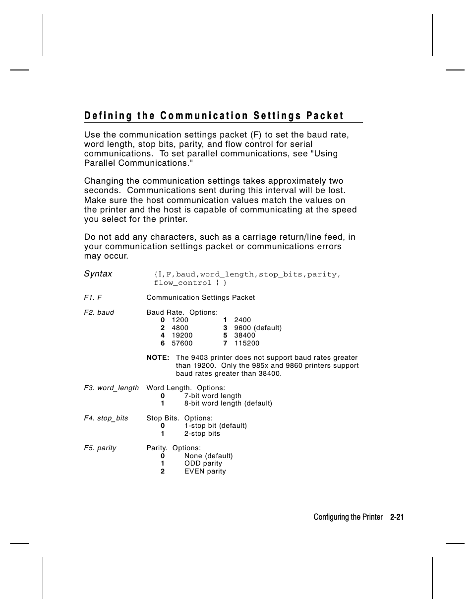 Paxar Monarch 9850 User Manual | Page 43 / 322