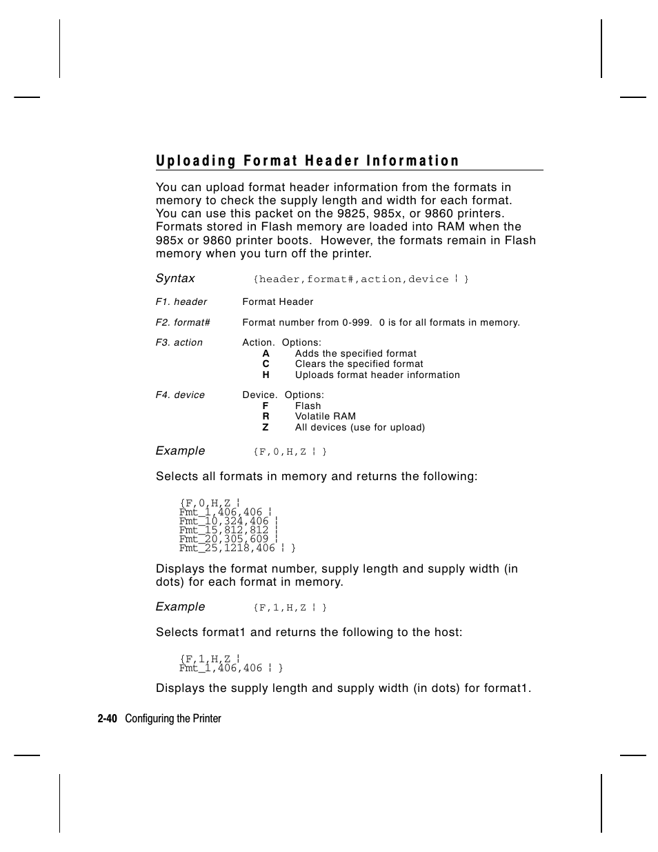 Paxar Monarch 9850 User Manual | Page 62 / 322