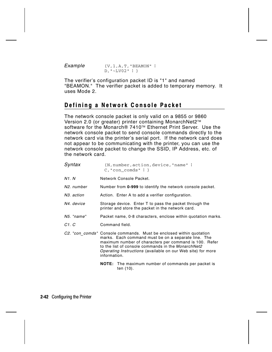 Paxar Monarch 9850 User Manual | Page 64 / 322