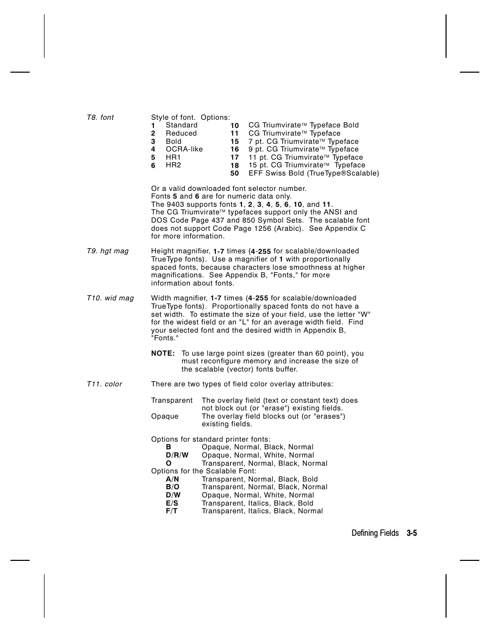 Paxar Monarch 9850 User Manual | Page 71 / 322