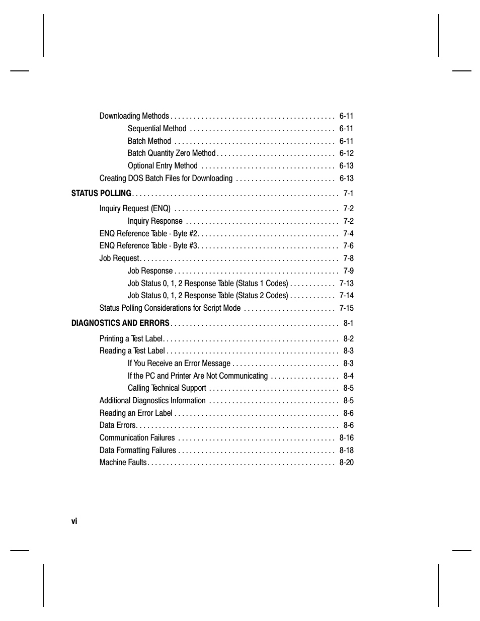 Paxar Monarch 9850 User Manual | Page 8 / 322