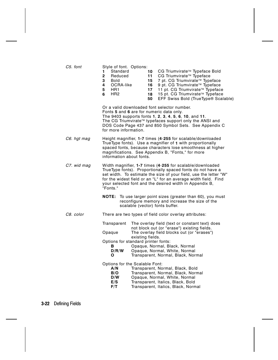 Paxar Monarch 9850 User Manual | Page 88 / 322