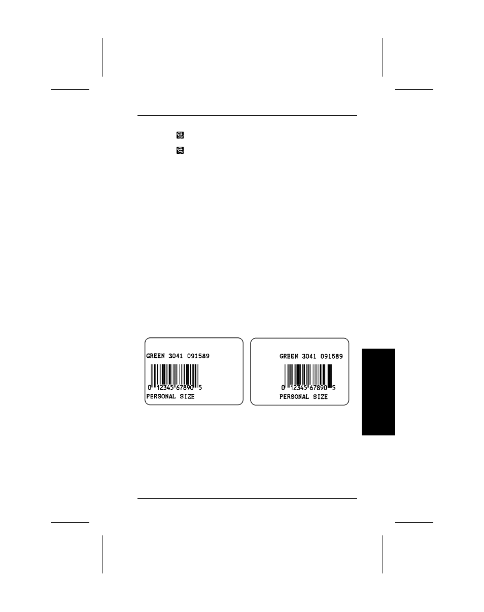 Margin position | Avery Dennison 9406 Operator Handbook User Manual | Page 23 / 48