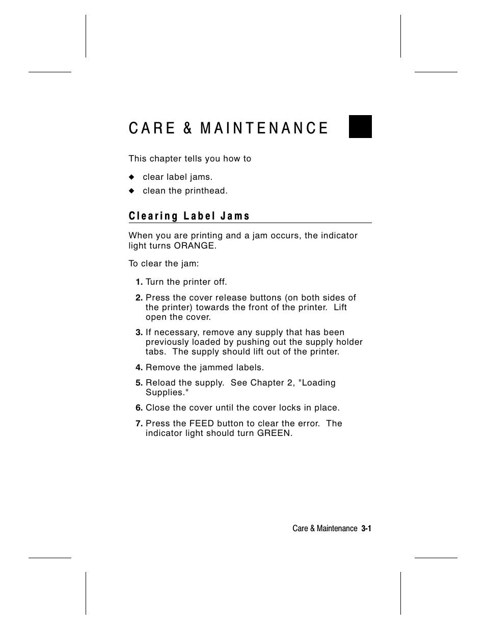 Sensing the supplies c-1 | Avery Dennison 9414 Equipment Manual User Manual | Page 25 / 36