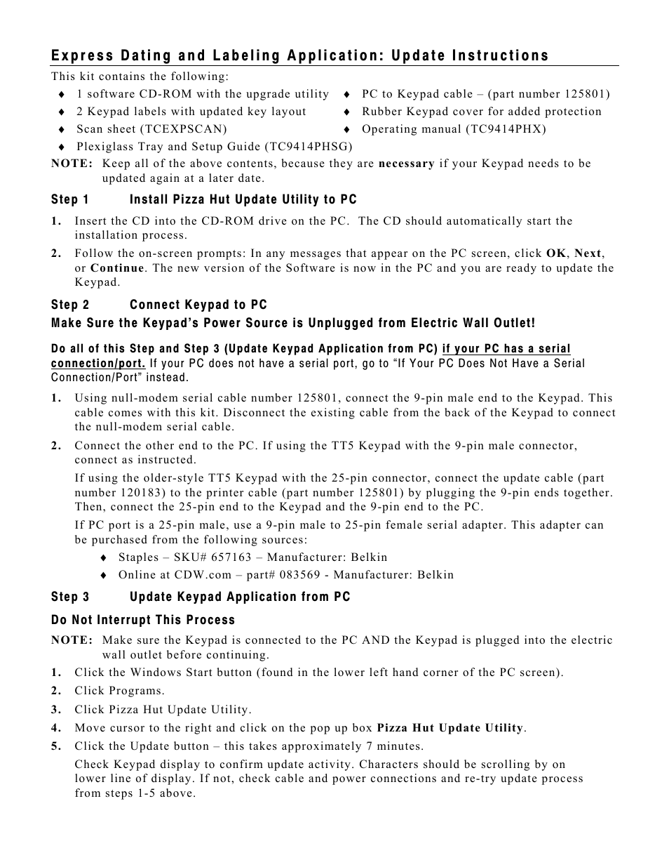 Avery Dennison 9414 Dough Memo User Manual | Page 2 / 5
