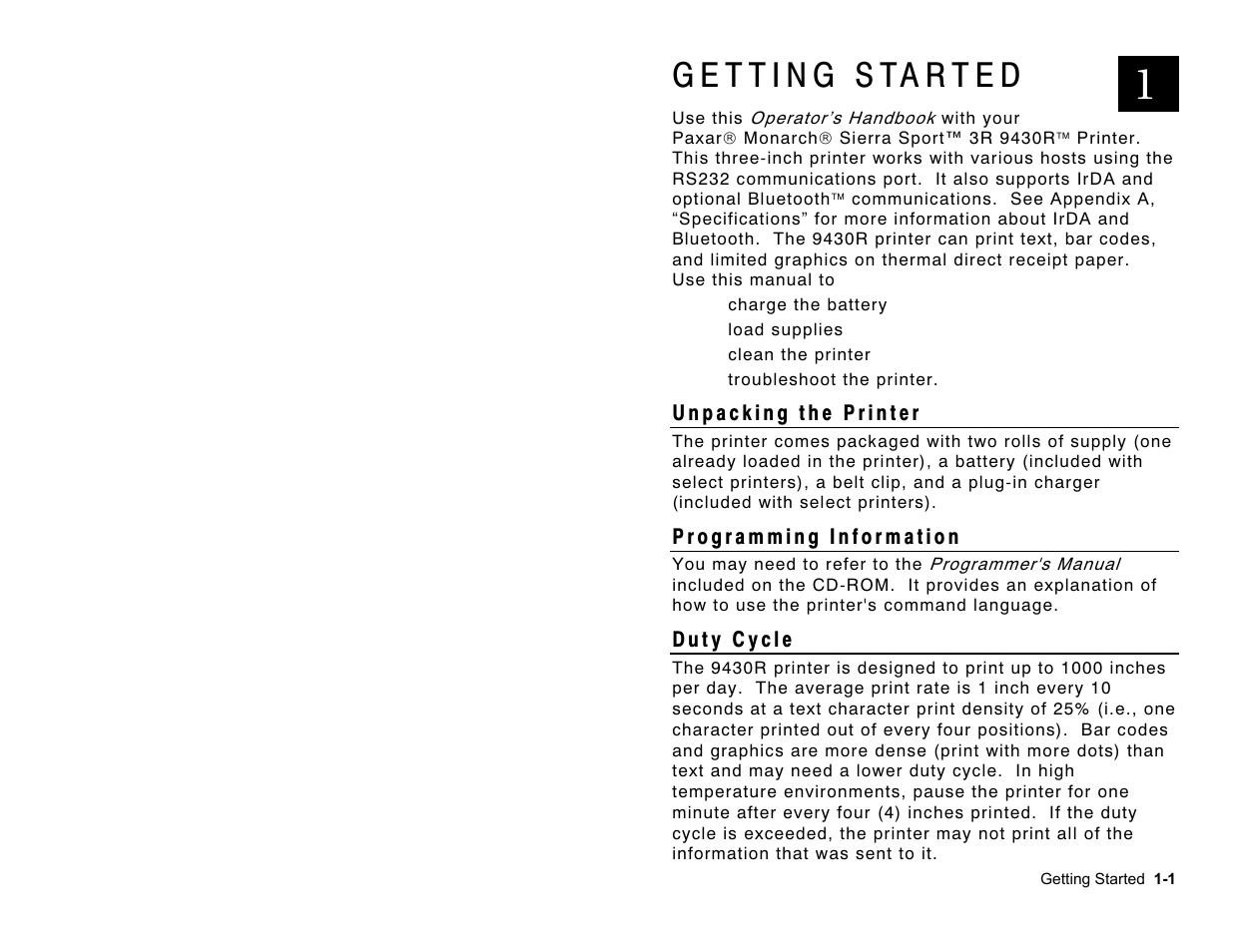 Avery Dennison 9430R Operator Handbook User Manual | Page 7 / 32