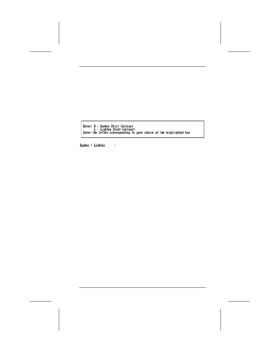 Selecting the print contrast | Avery Dennison 9450 RASCAL User Manual | Page 63 / 92