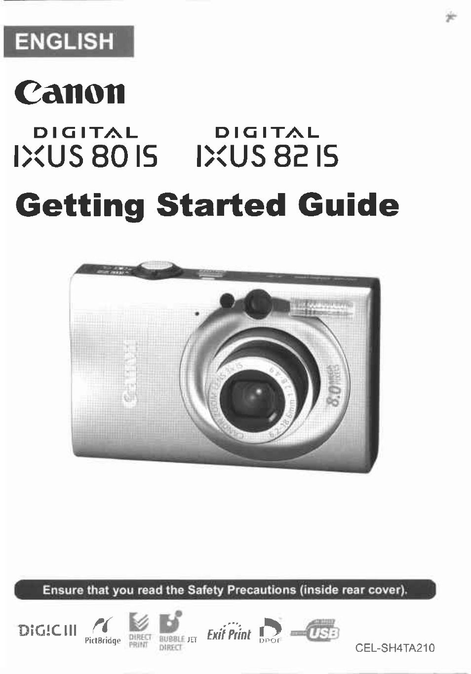 Canon IXUS 82IS User Manual | 36 pages