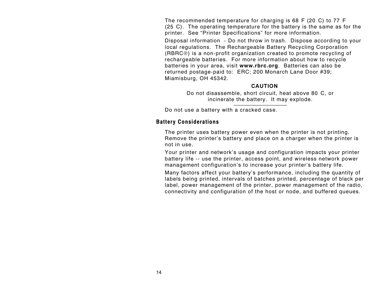 Avery Dennison 9460IP User Manual | Page 14 / 16