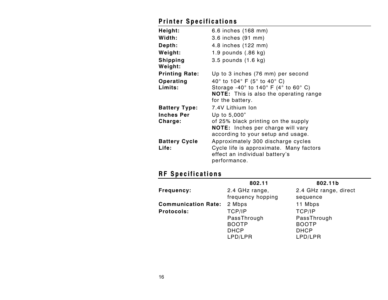 Avery Dennison 9460IP User Manual | Page 16 / 16