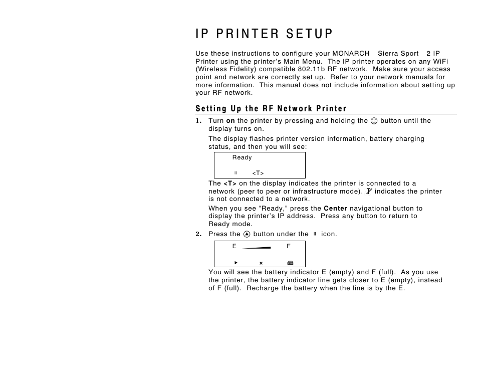 Avery Dennison 9460IP Setup Guide User Manual | 10 pages