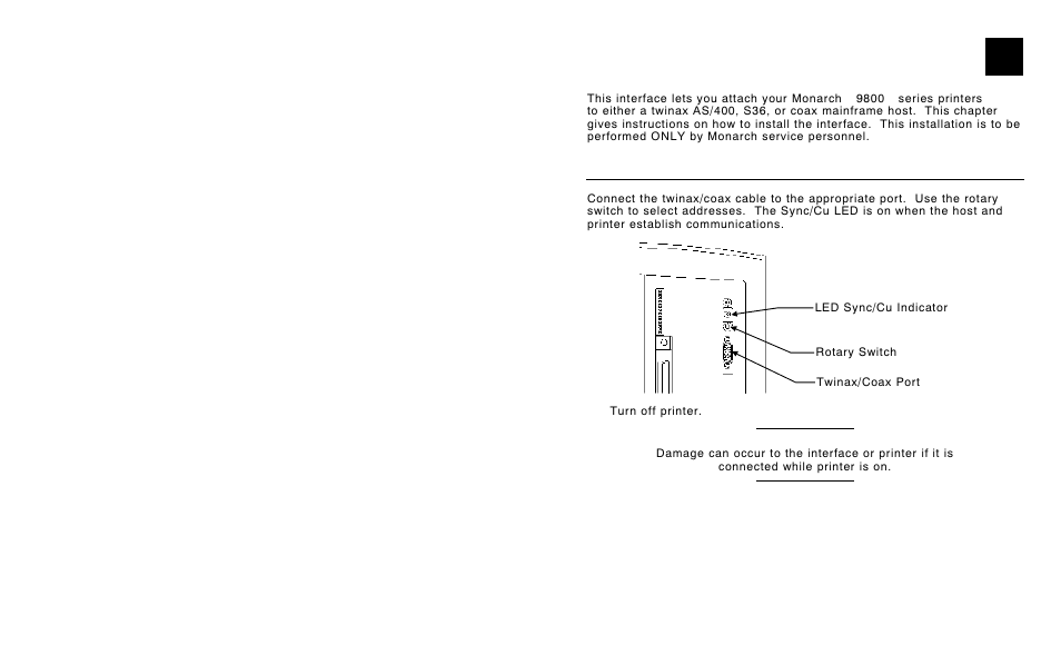 Avery Dennison 9820 Coax Interface User Manual | Page 5 / 24