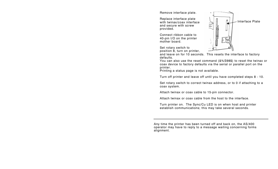 Avery Dennison 9820 Coax Interface User Manual | Page 6 / 24
