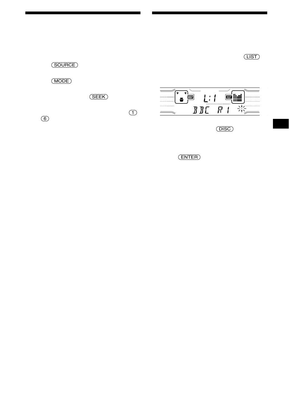 Storing only the desired stations, Tuning in a station through a list, List-up | 11 storing only the desired stations | Sony XR-CA800 User Manual | Page 11 / 150