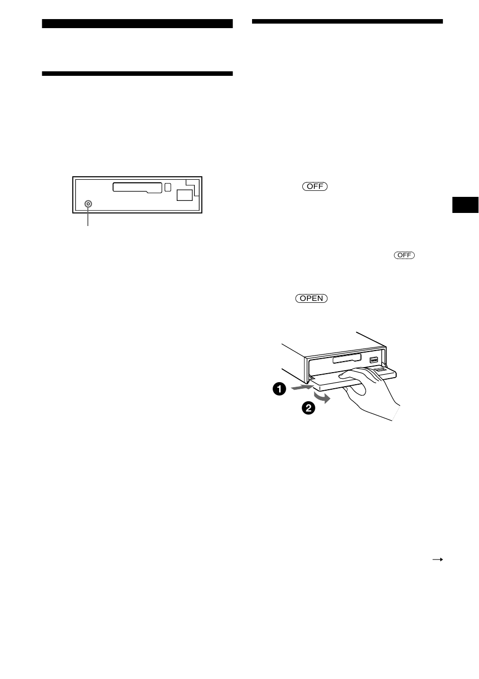 Getting started, Resetting the unit, Detaching the front panel | Resetting the unit detaching the front panel | Sony XR-CA800 User Manual | Page 7 / 150