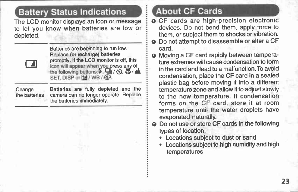 Canon A100 User Manual | Page 23 / 164