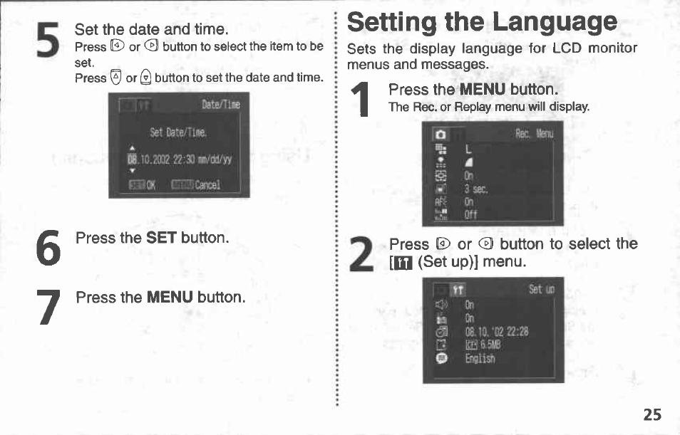 Canon A100 User Manual | Page 25 / 164