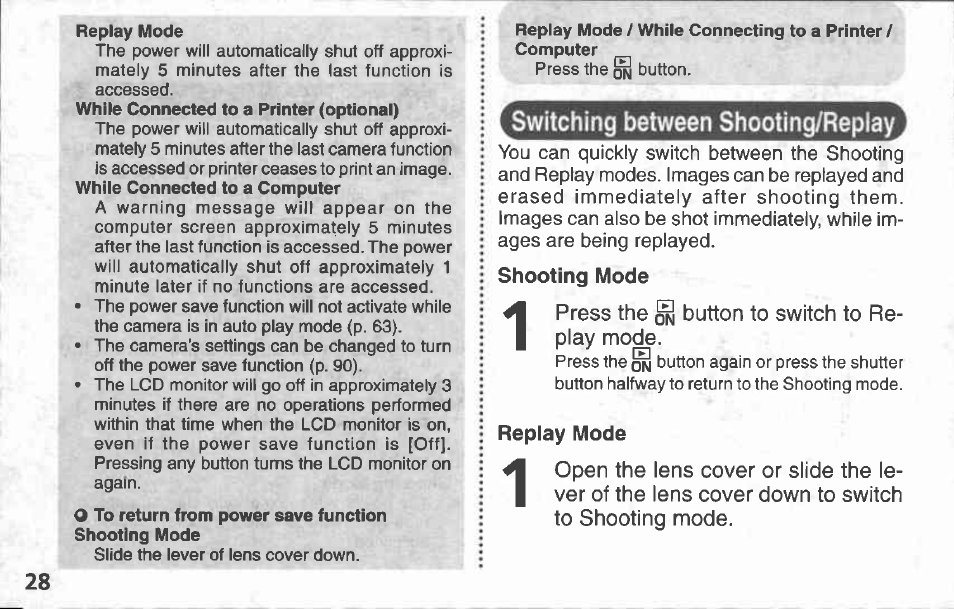 Battery status indications j | Canon A100 User Manual | Page 28 / 164