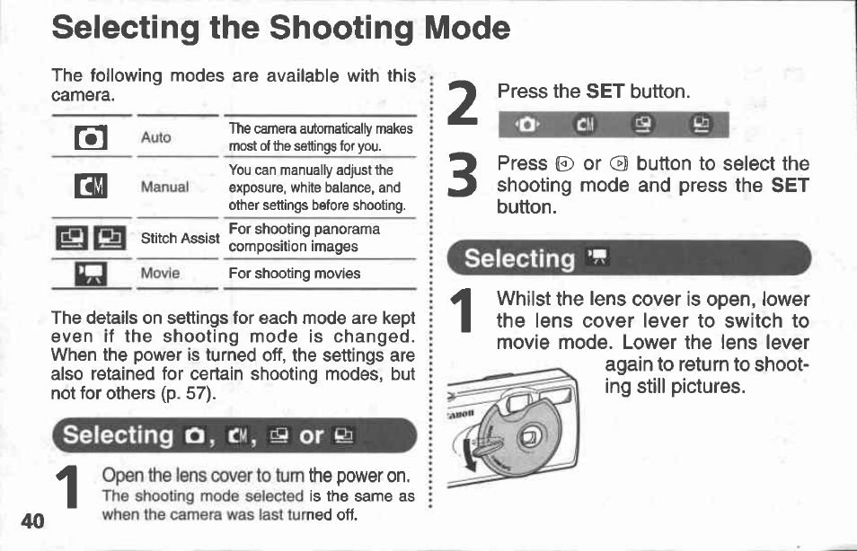 Canon A100 User Manual | Page 40 / 164