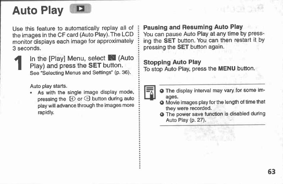 Canon A100 User Manual | Page 63 / 164