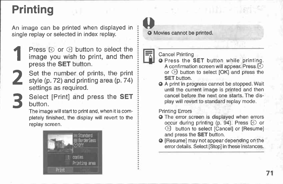 Canon A100 User Manual | Page 71 / 164