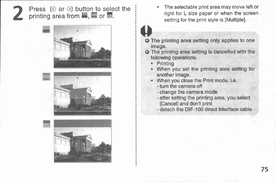 Press e) or 0 button to select white, Balance, Press the set button | Wb setting the white balance | Canon A100 User Manual | Page 75 / 164