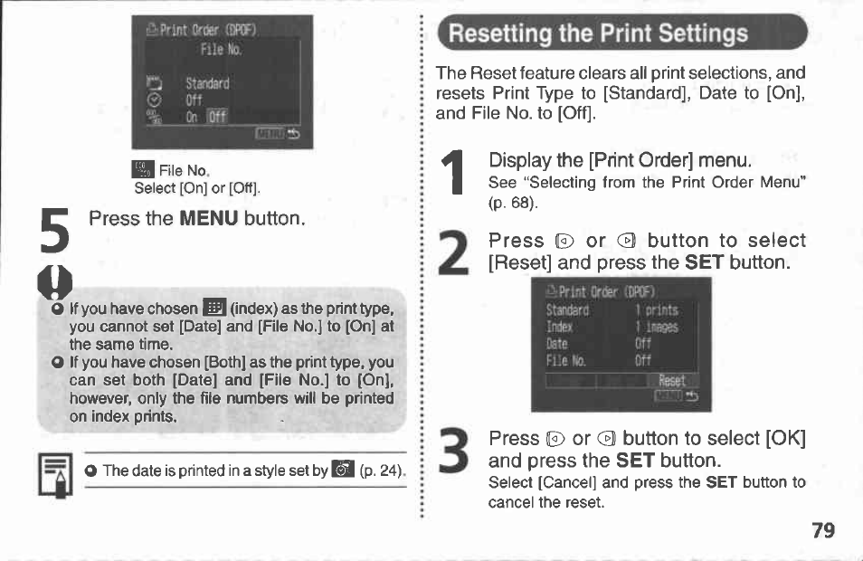 Functions available in each shooting mode | Canon A100 User Manual | Page 79 / 164