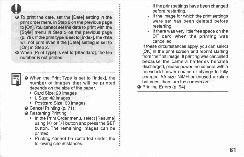 Displaying images individually, Press the button during single replay | Canon A100 User Manual | Page 81 / 164